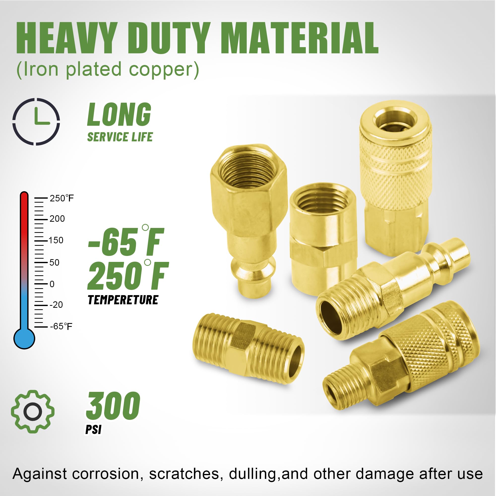 Ailbiuko brass hex coupler and nipple offer durable, reliable connections
