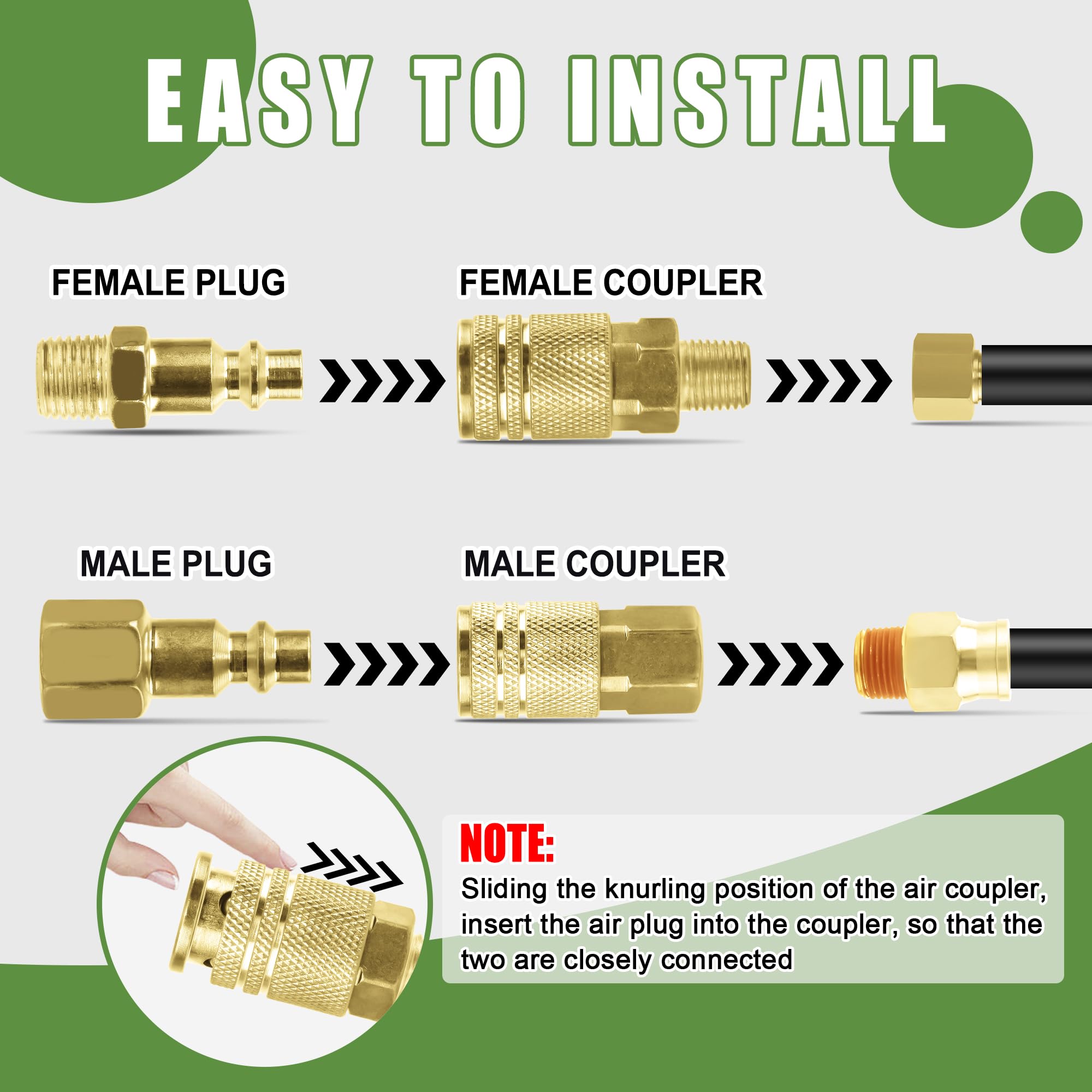 Ailbiuko four large locking balls secure plugs with a tight, stable fit
