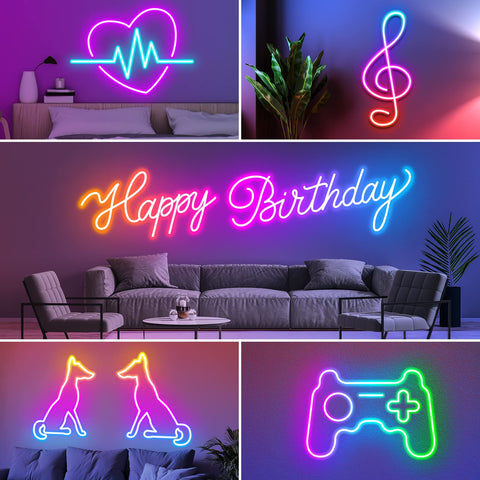 AILBTON gaming room ambiance with RGB color presets