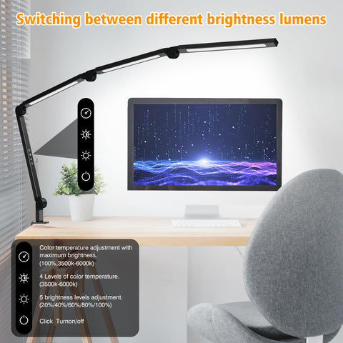 AILBTON energy-efficient LED desk lamp saves power on long projects