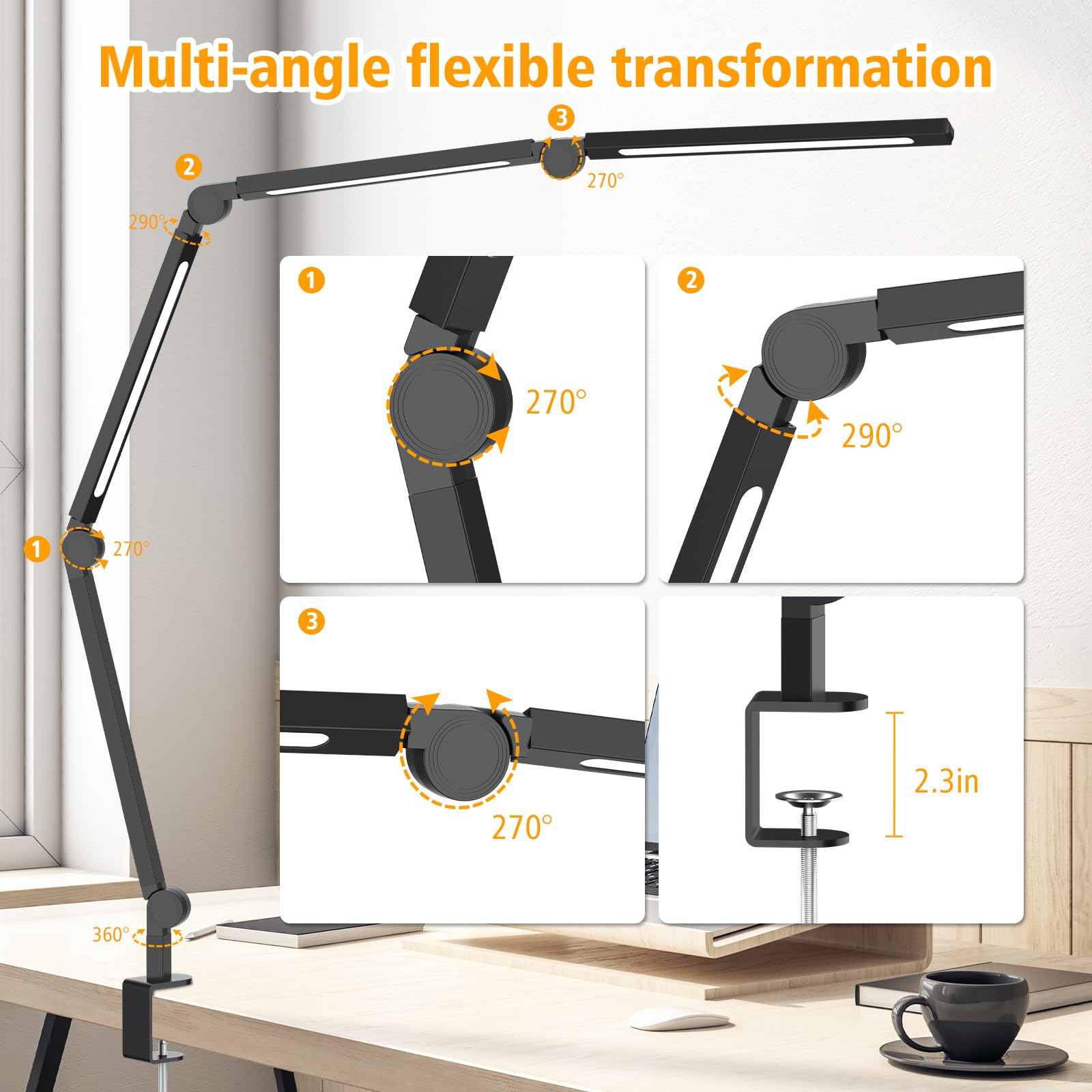 AILBTON modern design desk lamp adds stylish light to your workspace
