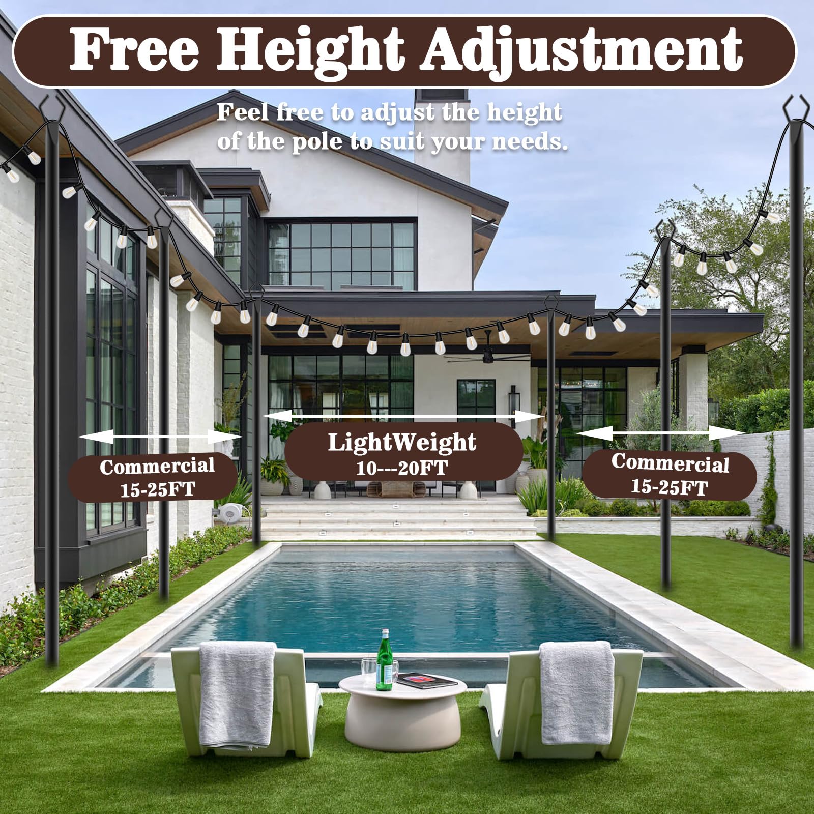 AILBTON versatile mounting on walls, fences, and eaves for ambiance