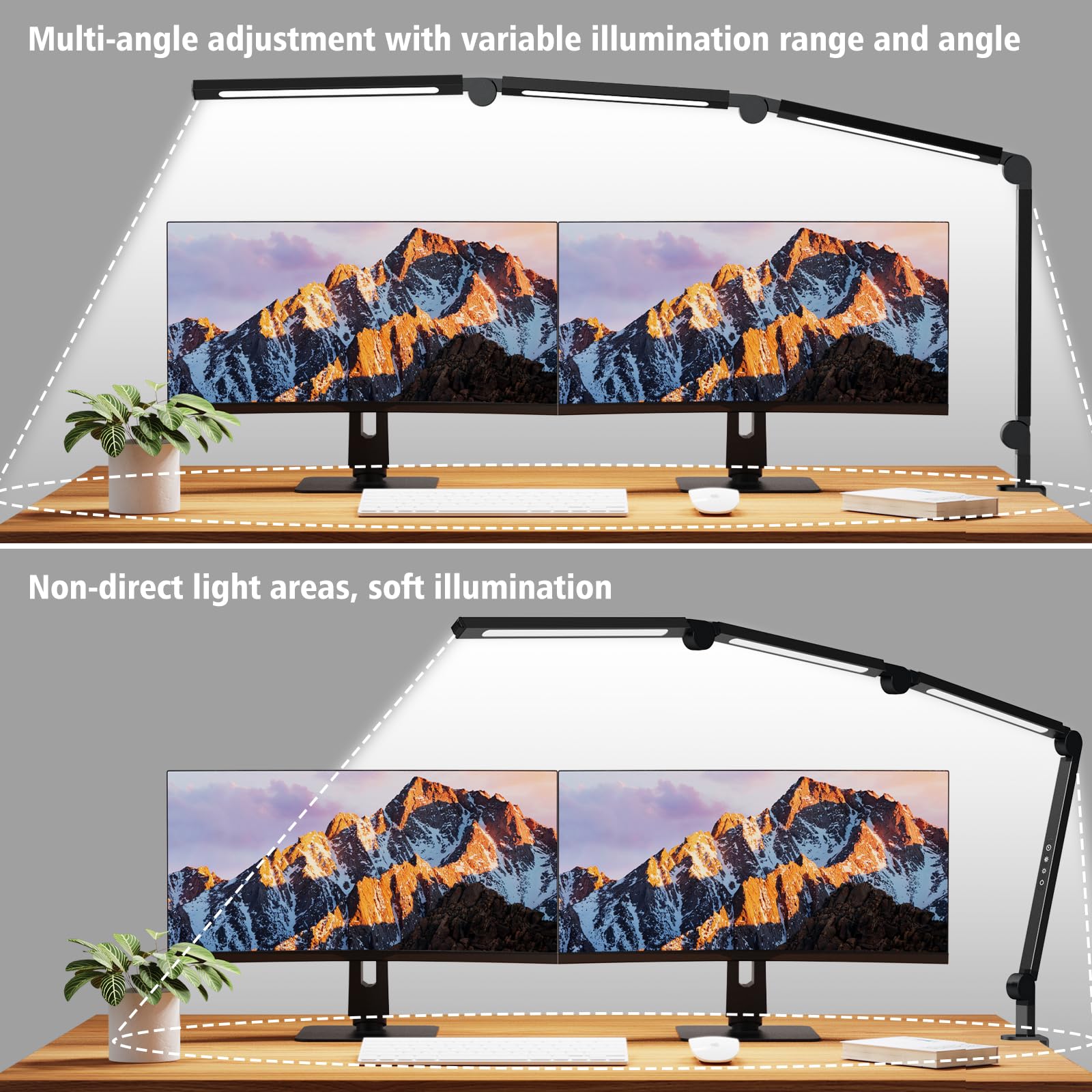 AILBTON sturdy clamp attaches securely to any desk surface