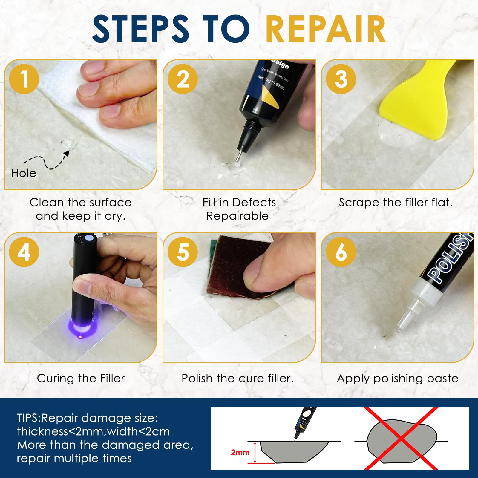 Ailiaili sanding papers for prep before repairs.
