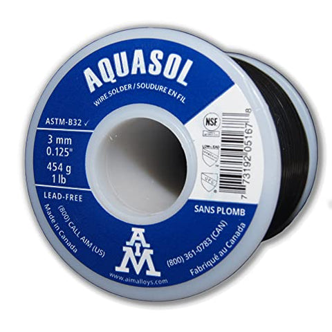 AIM NSF and UPC compliant solder suitable for potable water connections.