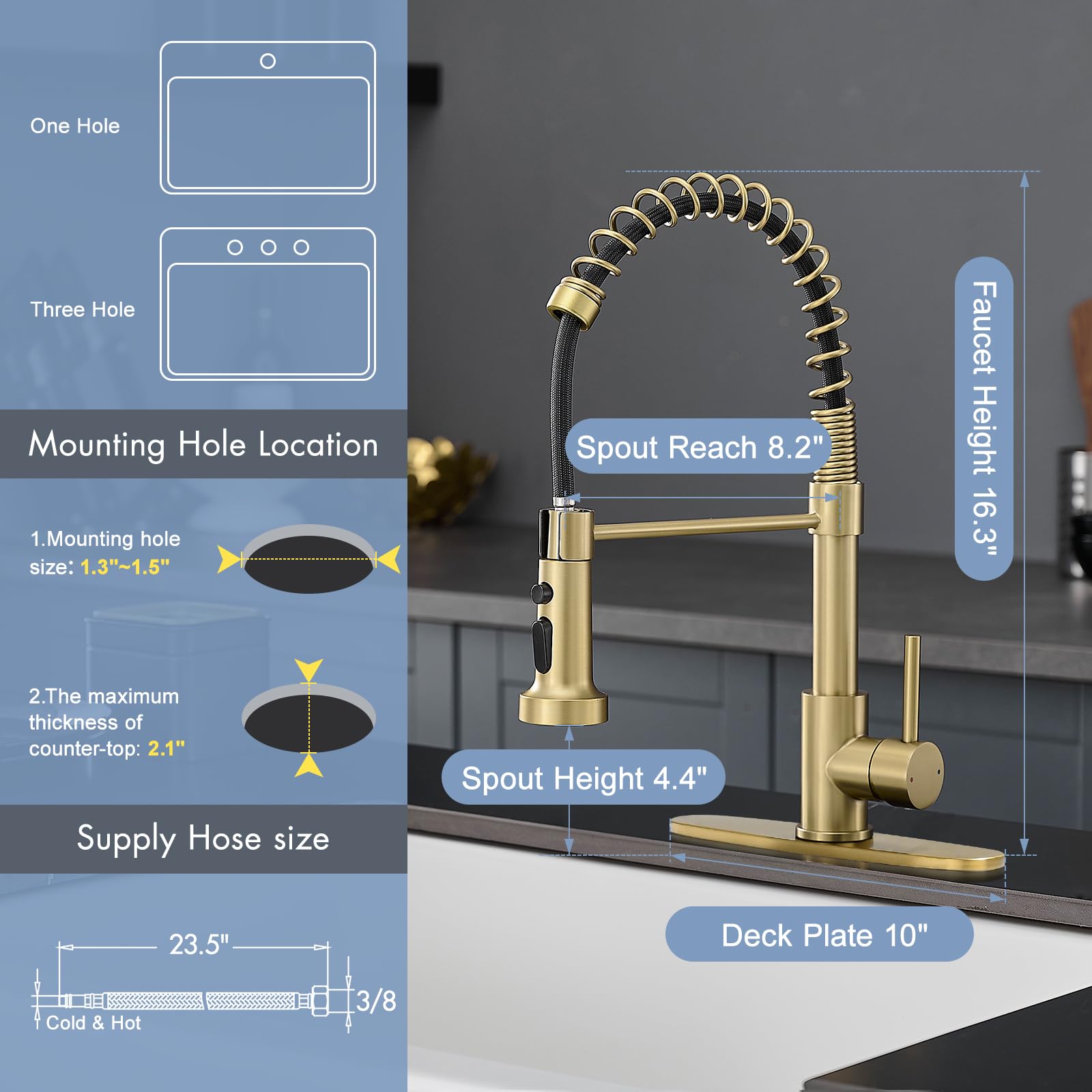 AIMADI easy-clean rubber nozzle maintains strong flow with simple wipe-down