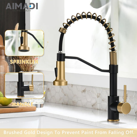 AIMADI matte black finish resists fingerprints and water spots for easy maintenance