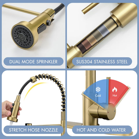AIMADI three-way spray settings for stream, spray, and pause tasks