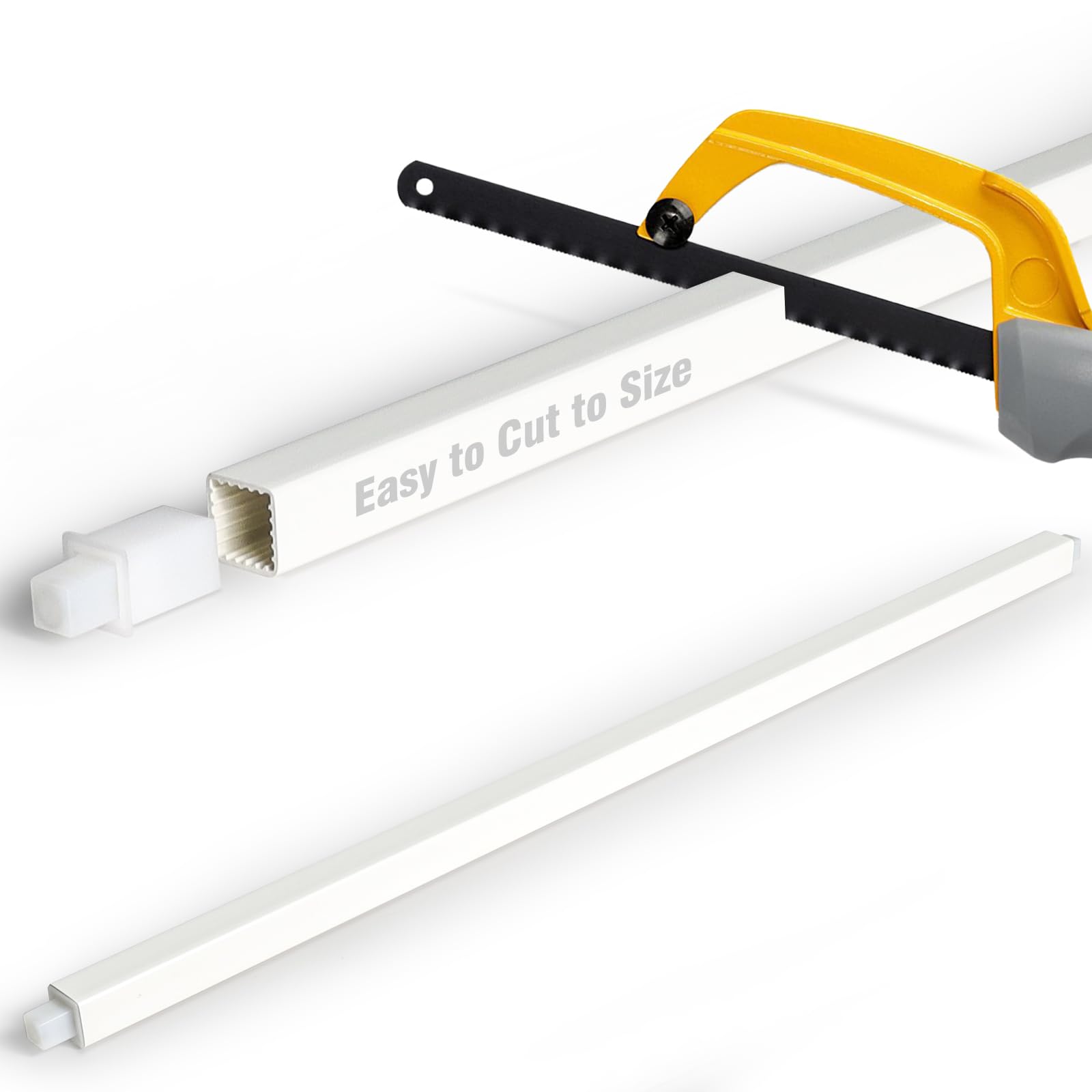 AIMAIAIMAI 24-inch towel bar cut-to-fit for porcelain holders.