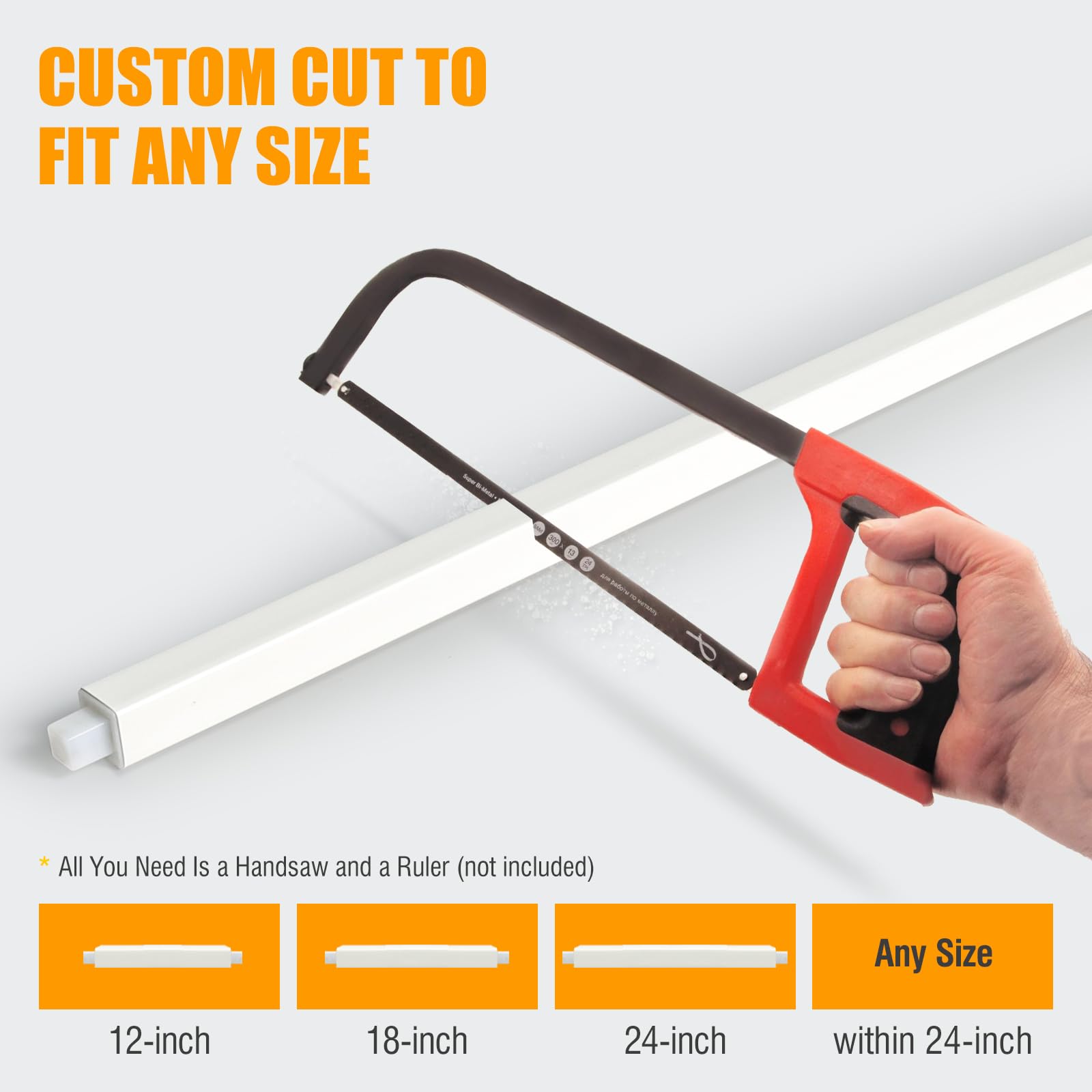 AIMAIAIMAI spring-loaded ends snap into mounts for quick, damage-free installation.