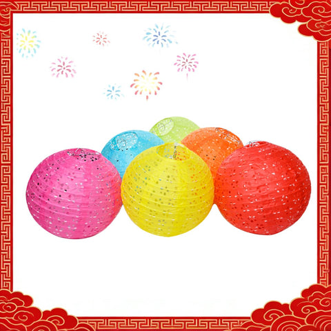 Aiminjey blue 8-inch lantern showing vibrant color for events and photos