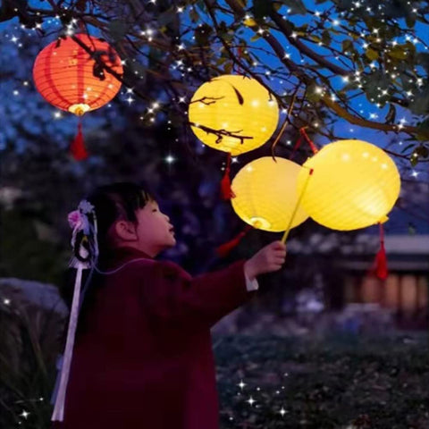 Aiminjey cherry blossom hollow design lantern casts delicate shadows