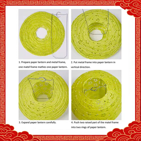 Aiminjey easy assembly lanterns are reusable and storage friendly