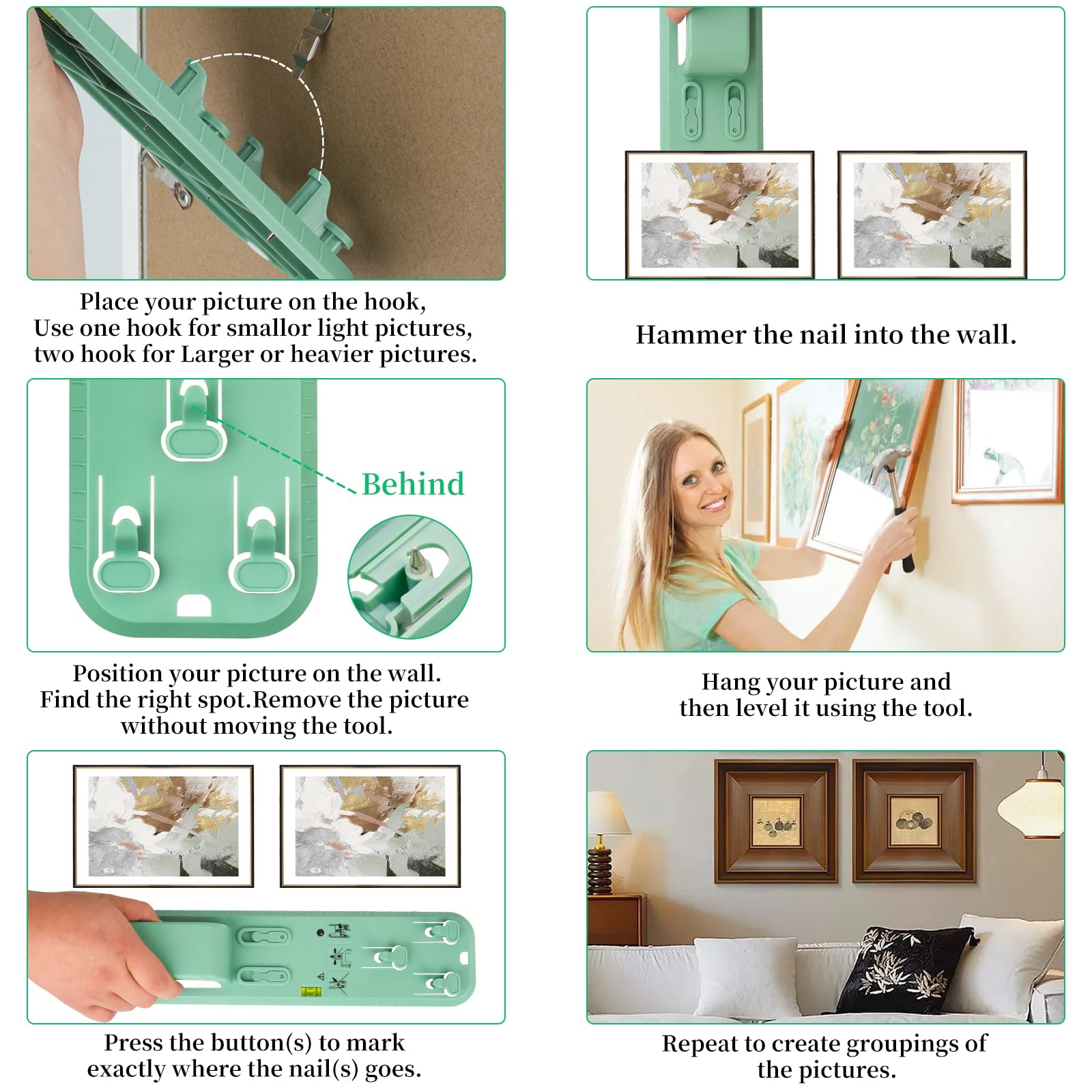 AIMINTSEN wall hanger accessories help organize tools for versatile mounting