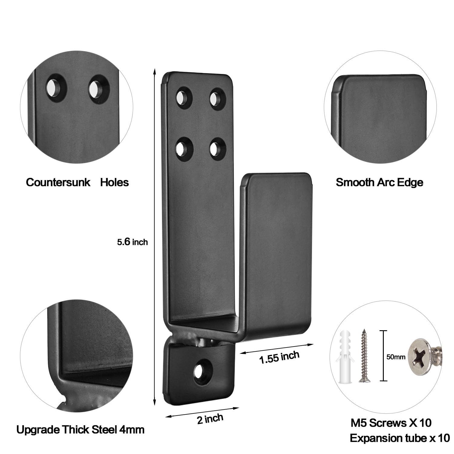 AINAFIX 2x4 bar holder shown for home security and reinforcement.