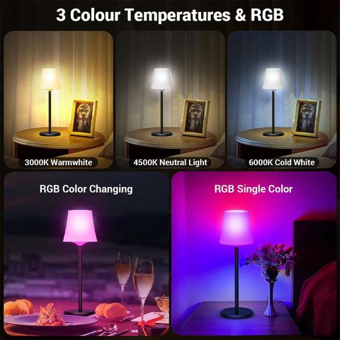 Ainostone cordless lamp with touch control for easy brightness adjustments