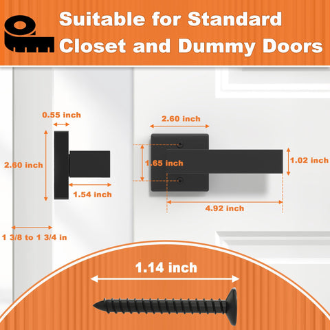 Ainozz dummy handle including mounting screws for quick, tool-based installation.