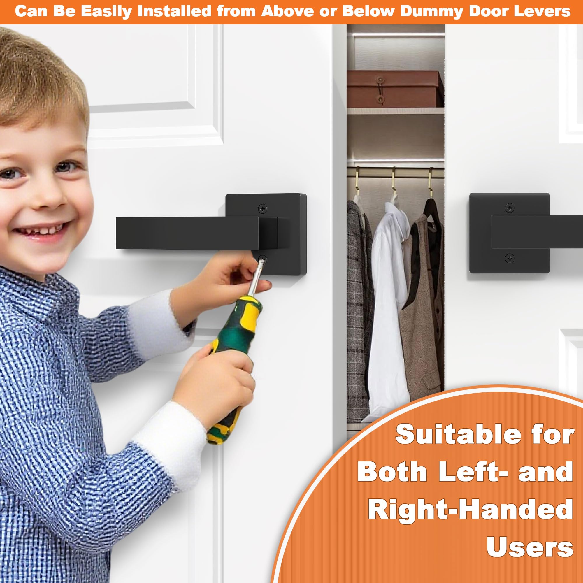 Ainozz dummy handle on a wardrobe door as a decorative pull.