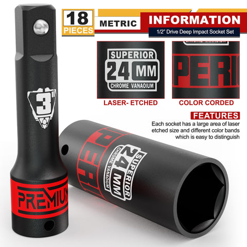 Aiourx extension bar 5-inch for extended leverage.