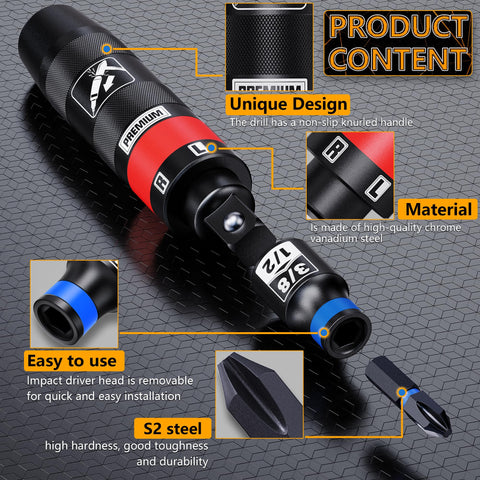 Aiourx S2 steel bits close-up highlighting durable, corrosion-resistant construction.