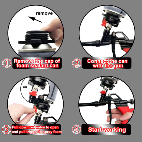 AIOYEAN 25in gun with extension shown for easier cleaning after use
