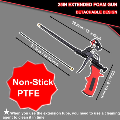 AIOYEAN ergonomic handle on a spray foam gun for comfortable use