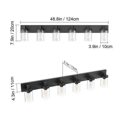 Aipsun aluminum-bodied fixture for durable, rust-resistant bathroom lighting.