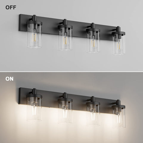 Aipsun aluminum body vanity light combines durability with a timeless matte black finish.