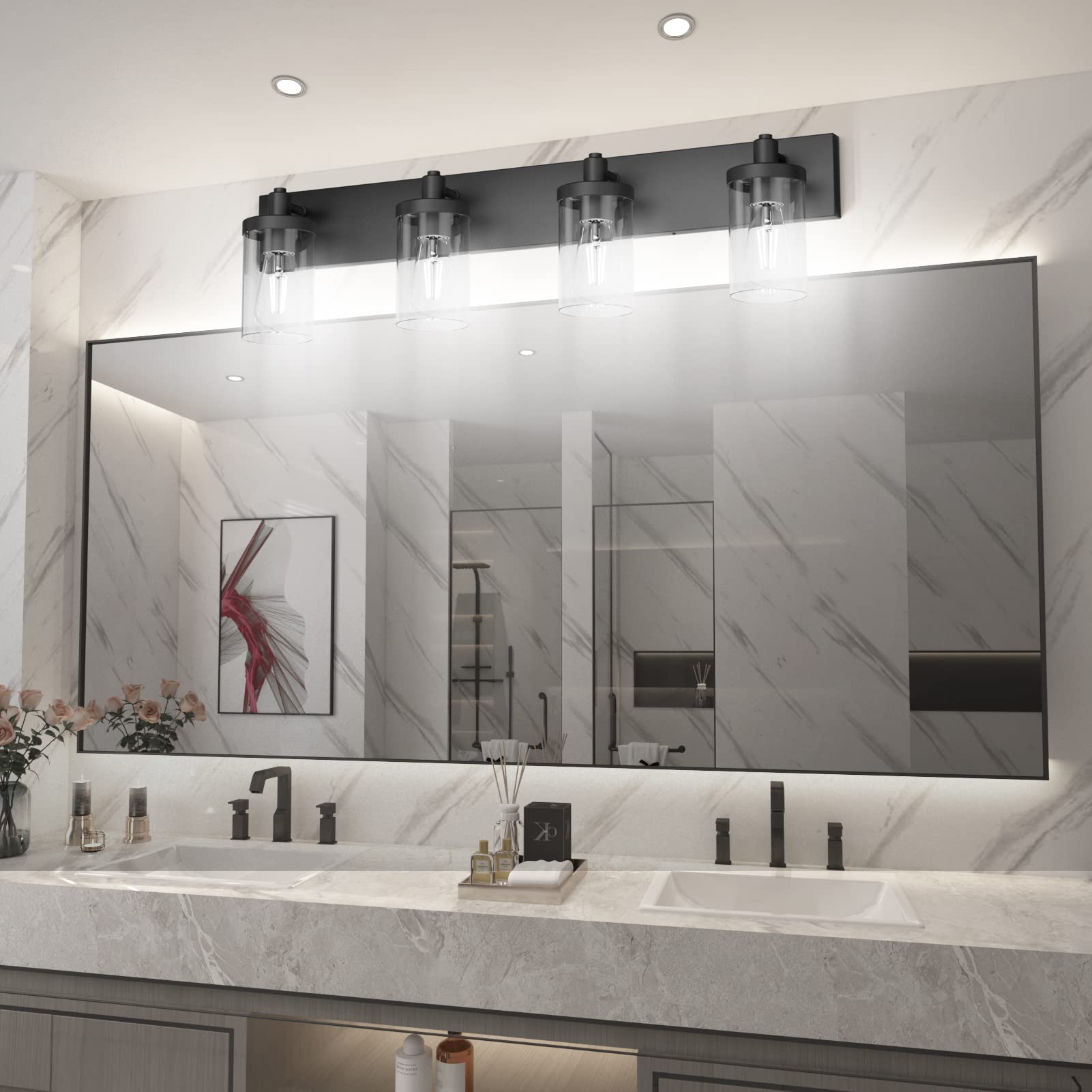 Aipsun mount-up-or-down design fits various mirror setups and room layouts.