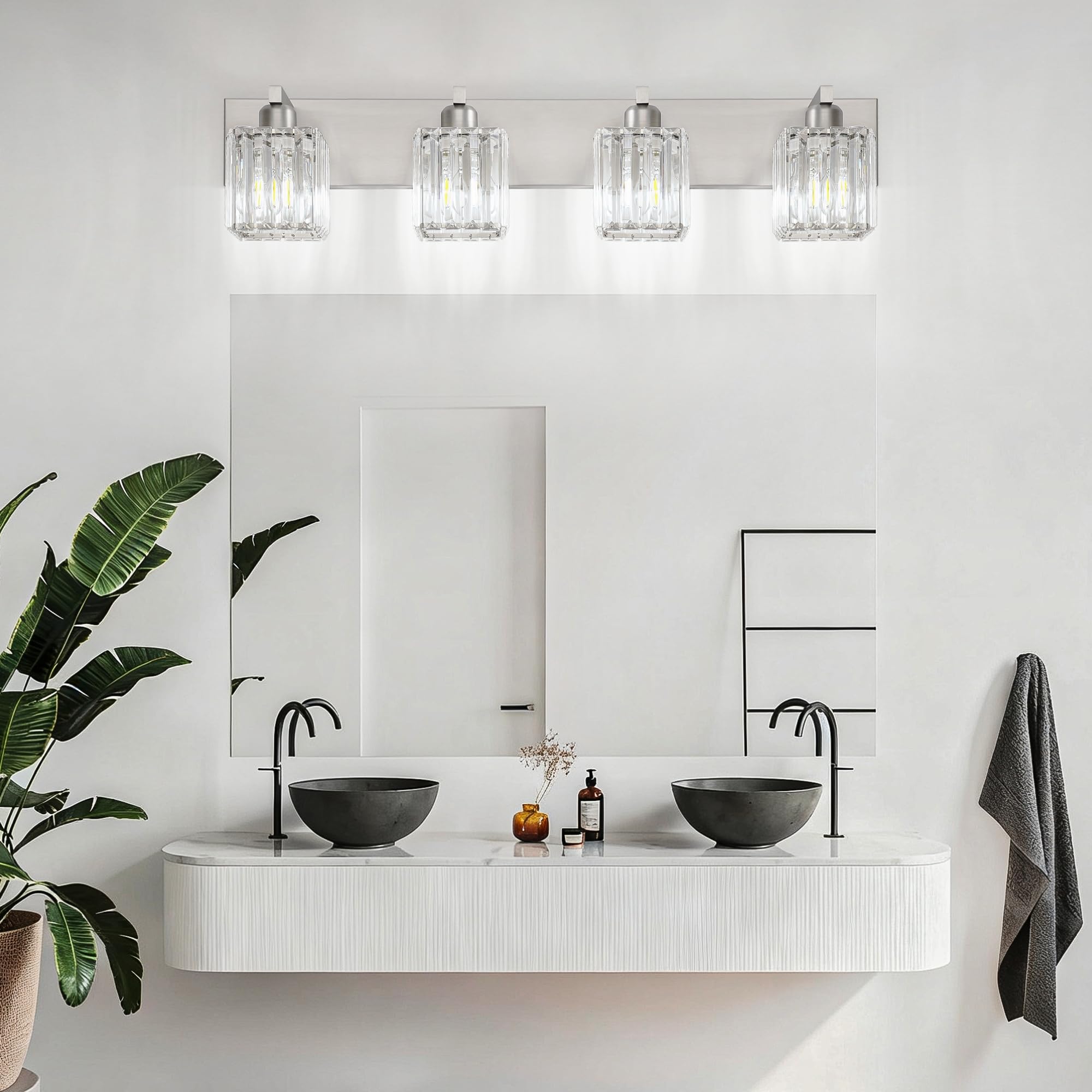 Aipsun brushed nickel dimmable-friendly image suggests compatibility with dimmable bulbs