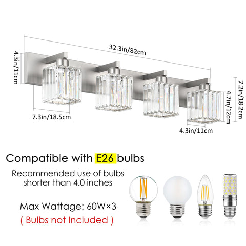 Aipsun vanity light installation step image shows simple wall mounting