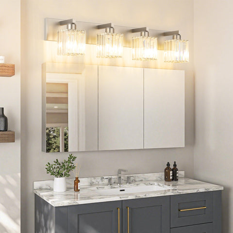 Aipsun vanity light side view showing slim profile for tight spaces