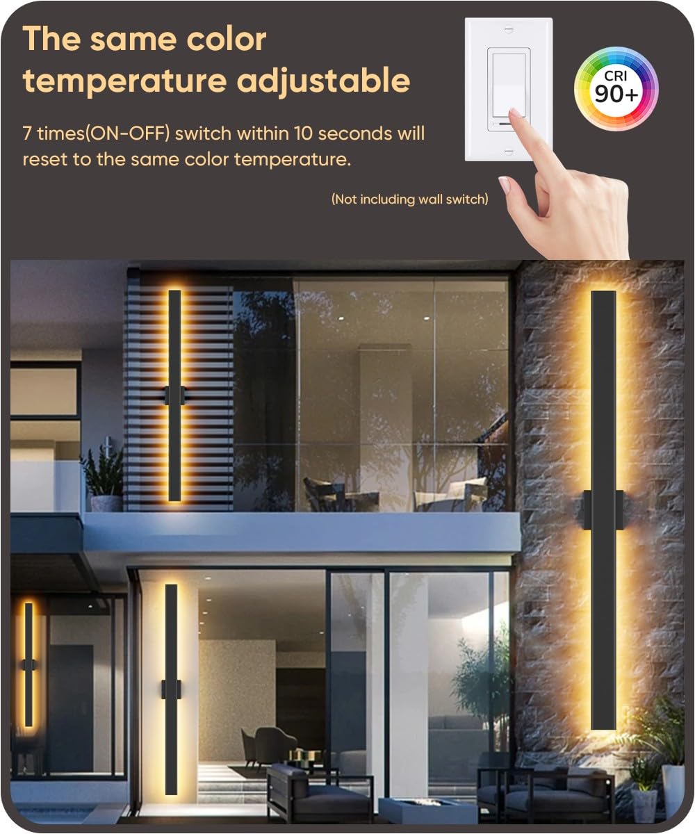 Aipsun outdoor wall light memory function preserves last setting