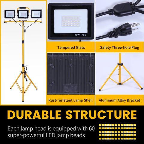 Aiptertet three-head LED light offering flexible multi-task lighting