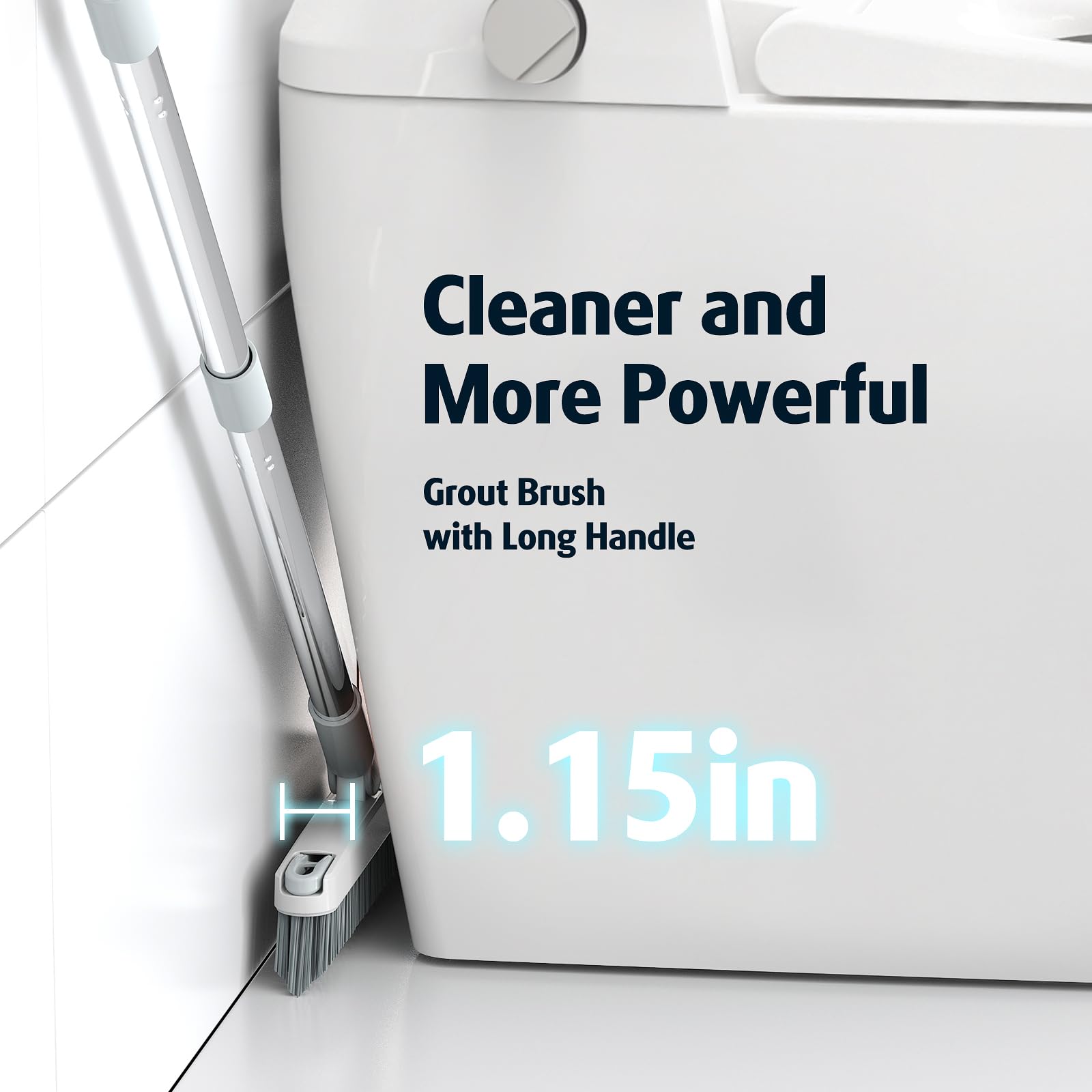 AIR U+ 180-degree swivel head reaches tight corners