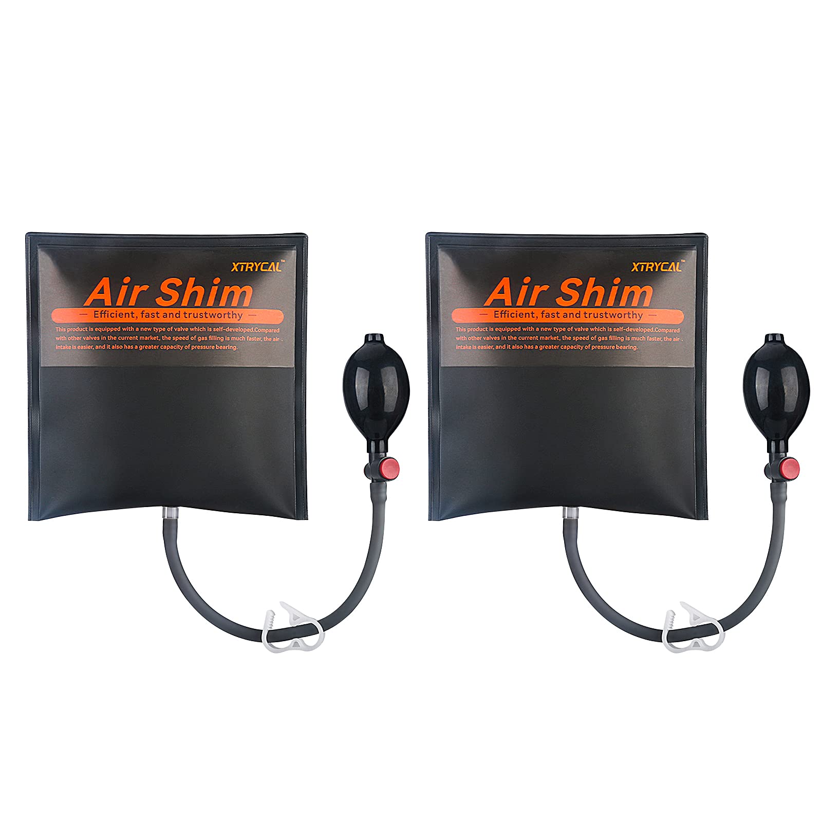XTRYCAL air wedge bag pump front view shows durable two-piece leveling kit