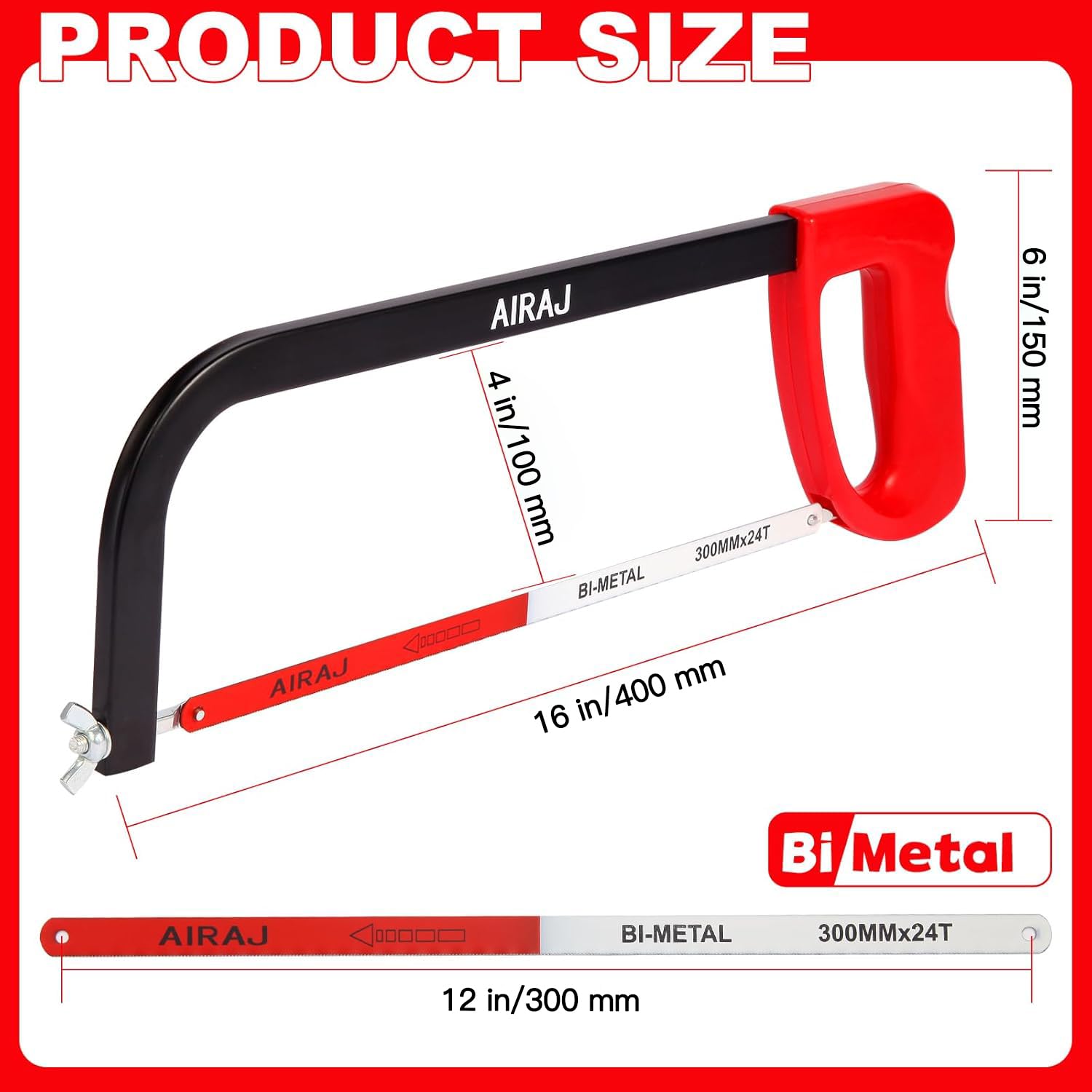 AIRAJ includes 10 spare blades for uninterrupted work.