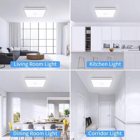 Airand energy-saving 24W LED compared to traditional lighting.