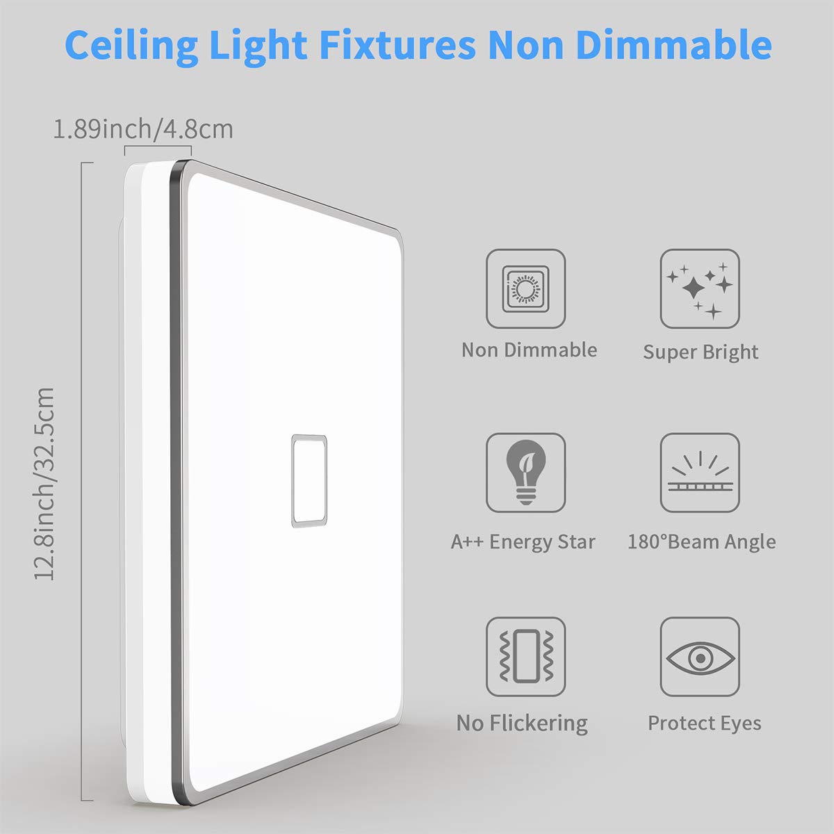 Airand LED ceiling light in kitchen setup showcasing bright task lighting.