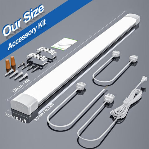 Airand 4ft tube ideal for workbenches, closets, and utility spaces.