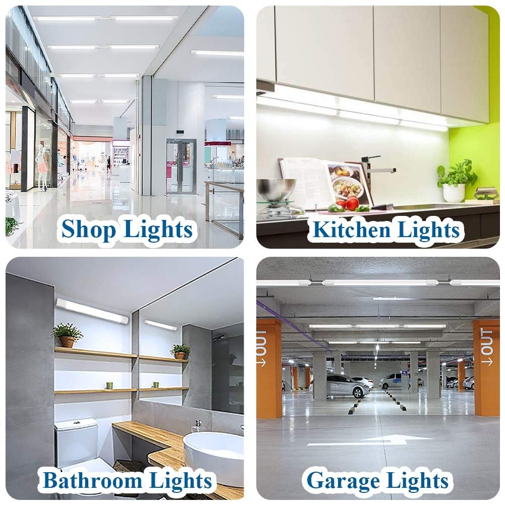 Airand utility LED shop light 4ft, wide coverage for workshop and kitchen spaces.