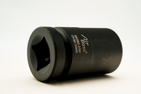 AirBoss 33mm deep 1in drive socket for easy tire service and wheel work.