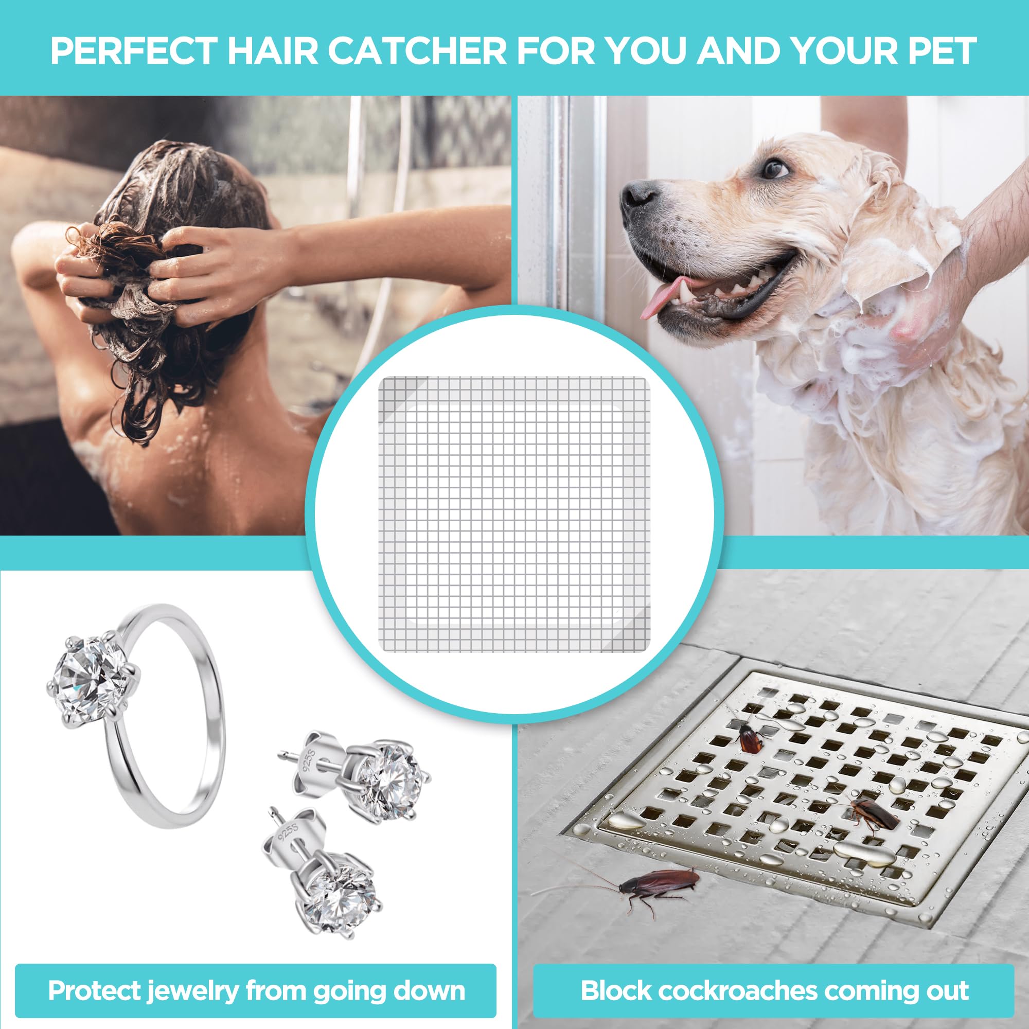 Aire Allure disposable drain cover offers mess-free, simple replacement.