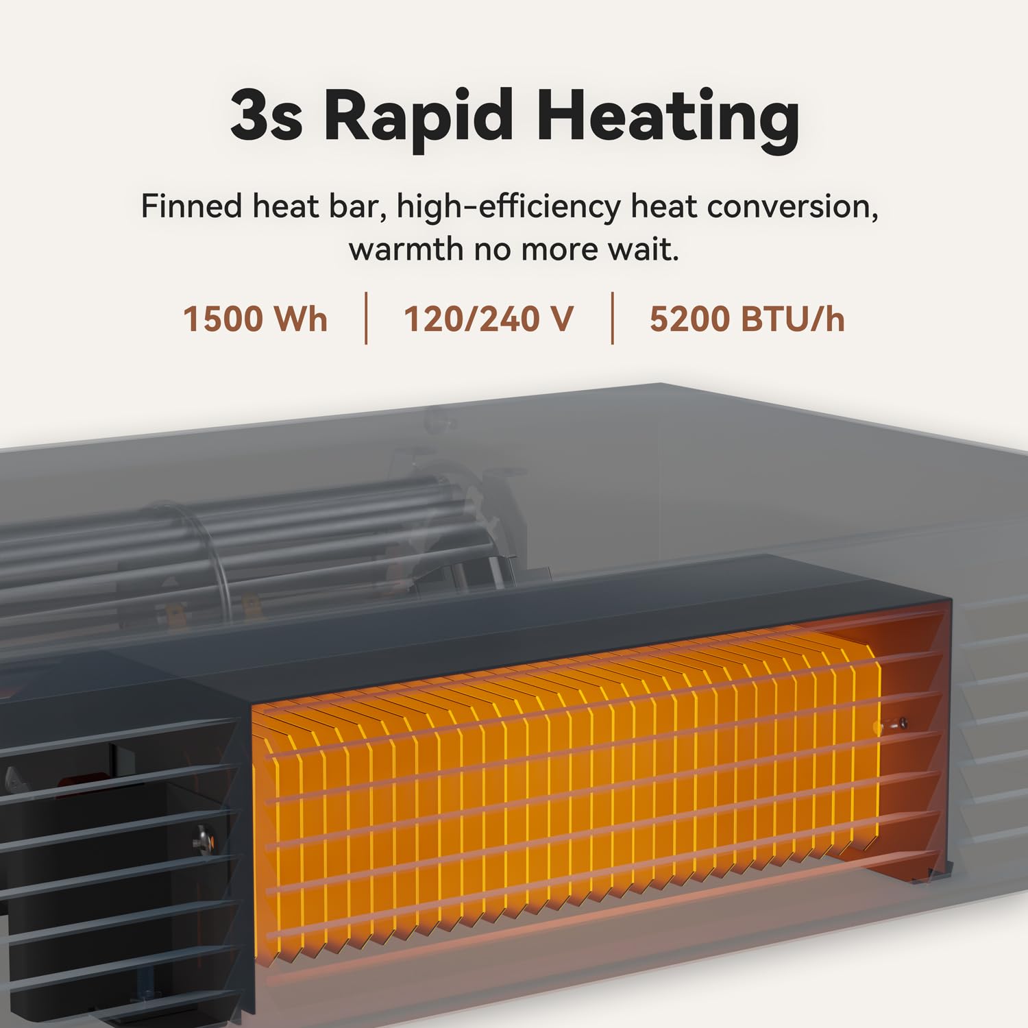 AIREPUSH safety features with thermostat and thermal fuse.