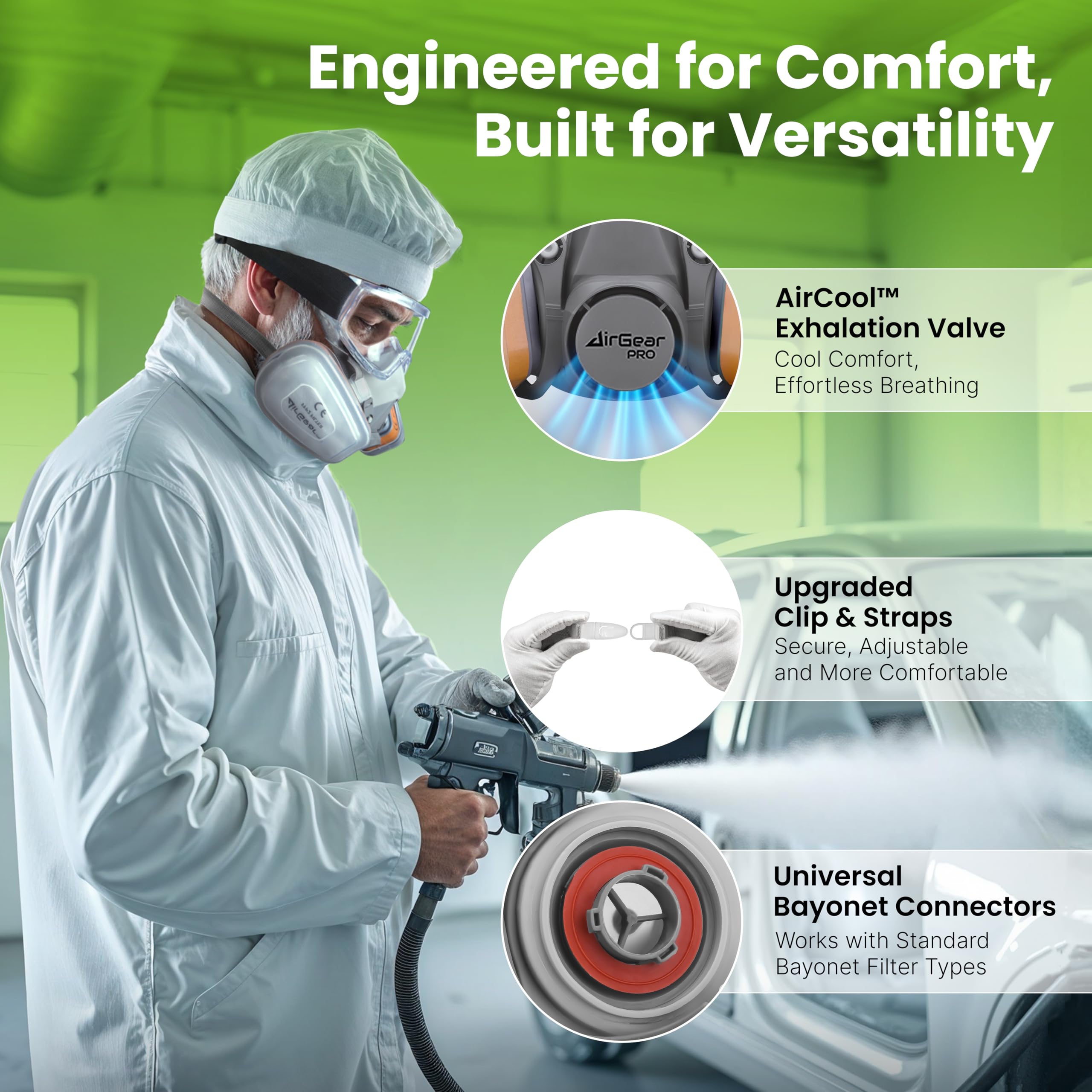 AirGearPro G-500 lightweight design reduces fatigue during long sessions.