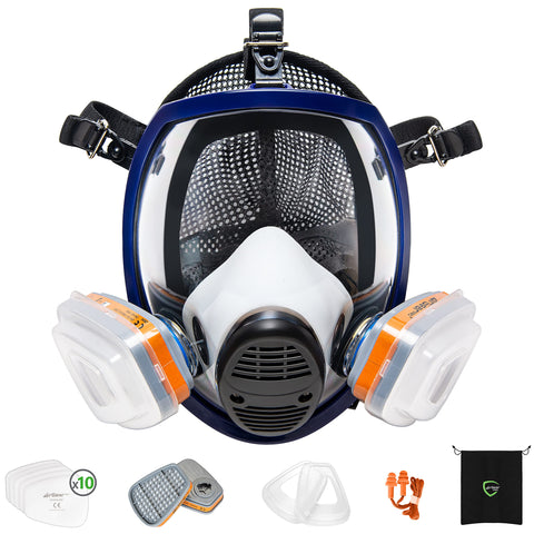 AirGearPro G-750 facepiece close-up shows comfortable silicone seal.
