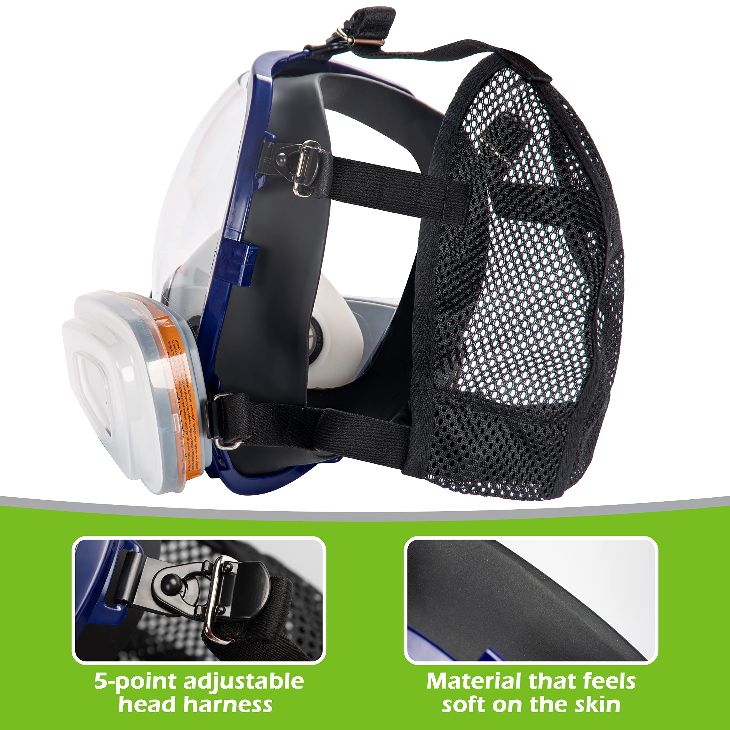 AirGearPro G-750 chemical-resistant visor in action.