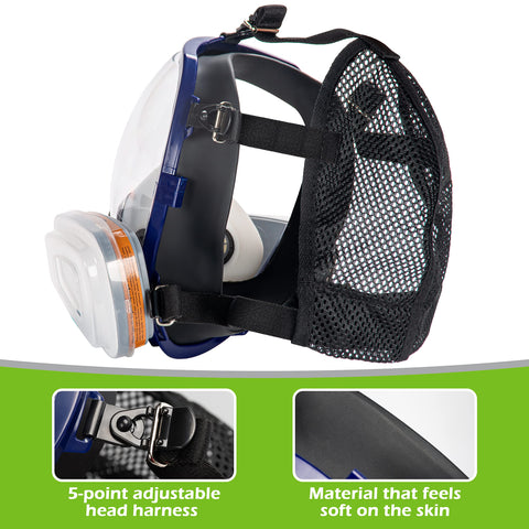 AirGearPro G-750 chemical-resistant visor in action.
