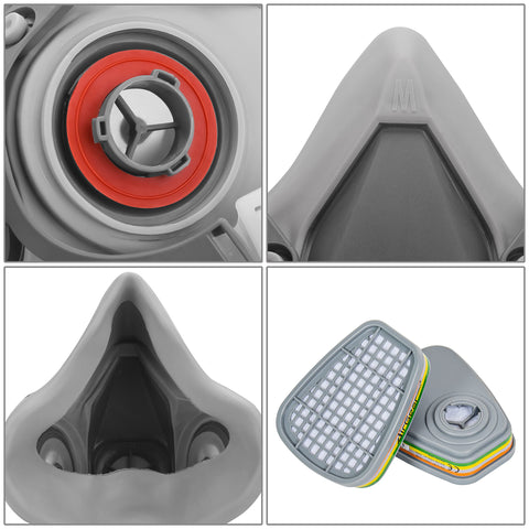 AirGearPro M-500 dual filtration system clarifies gas and particle protection.