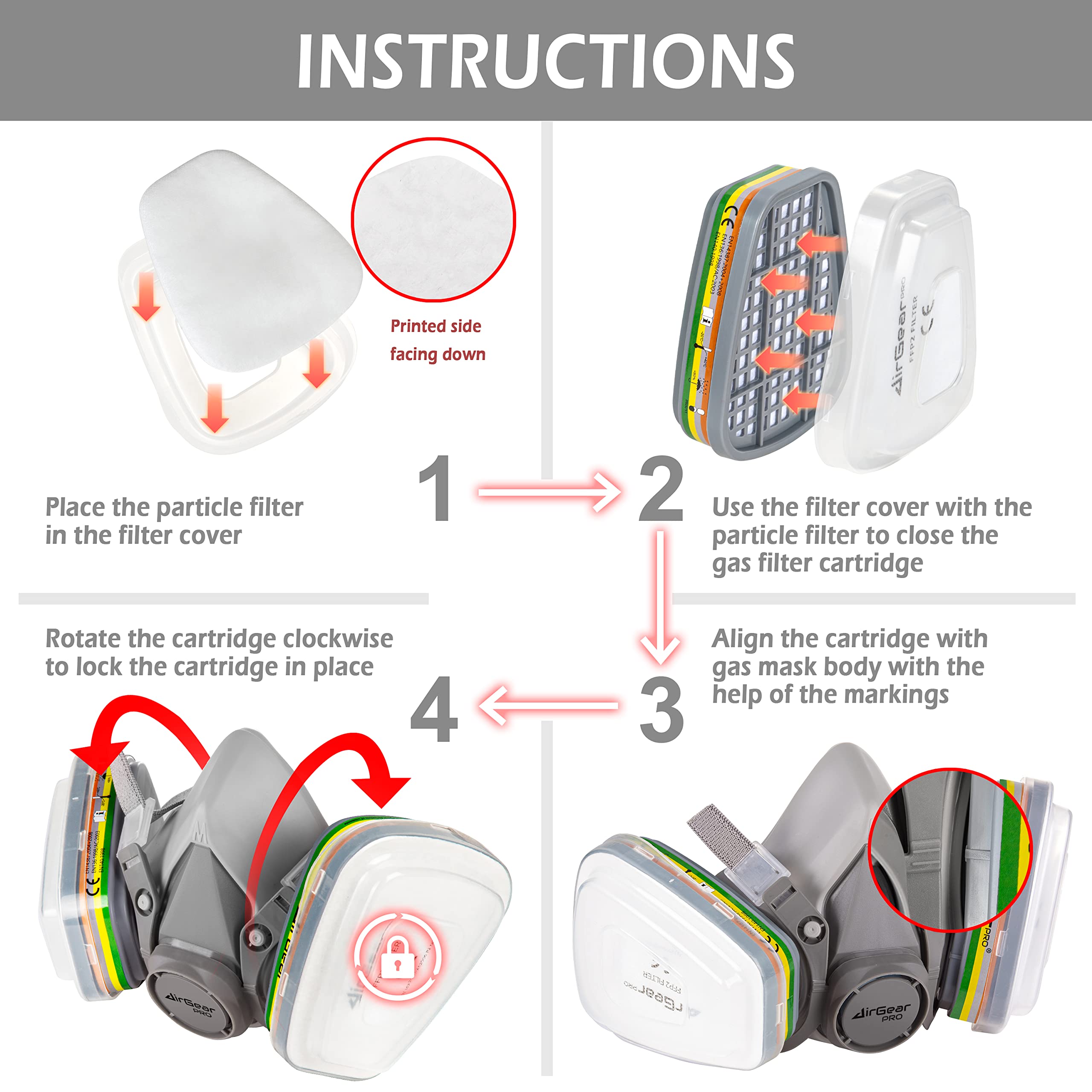 AirGearPro M-500 lightweight strap adjustment enables comfortable wear.
